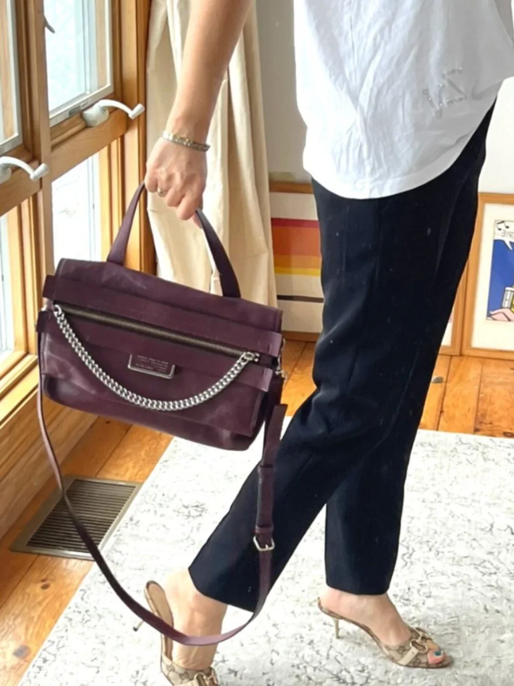 Marc Jacobs Leather Satchel Shoulder Bag